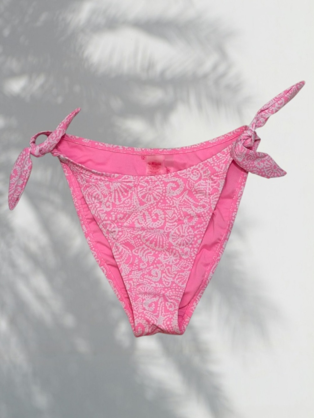 LILLY PULITZER String Tie Bikini Bottoms BEAUTIFUL Lilly Pink. 12. Excel. Cond.